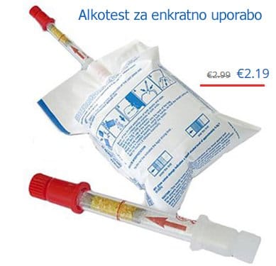 Alkotest za enkratno uporabo
