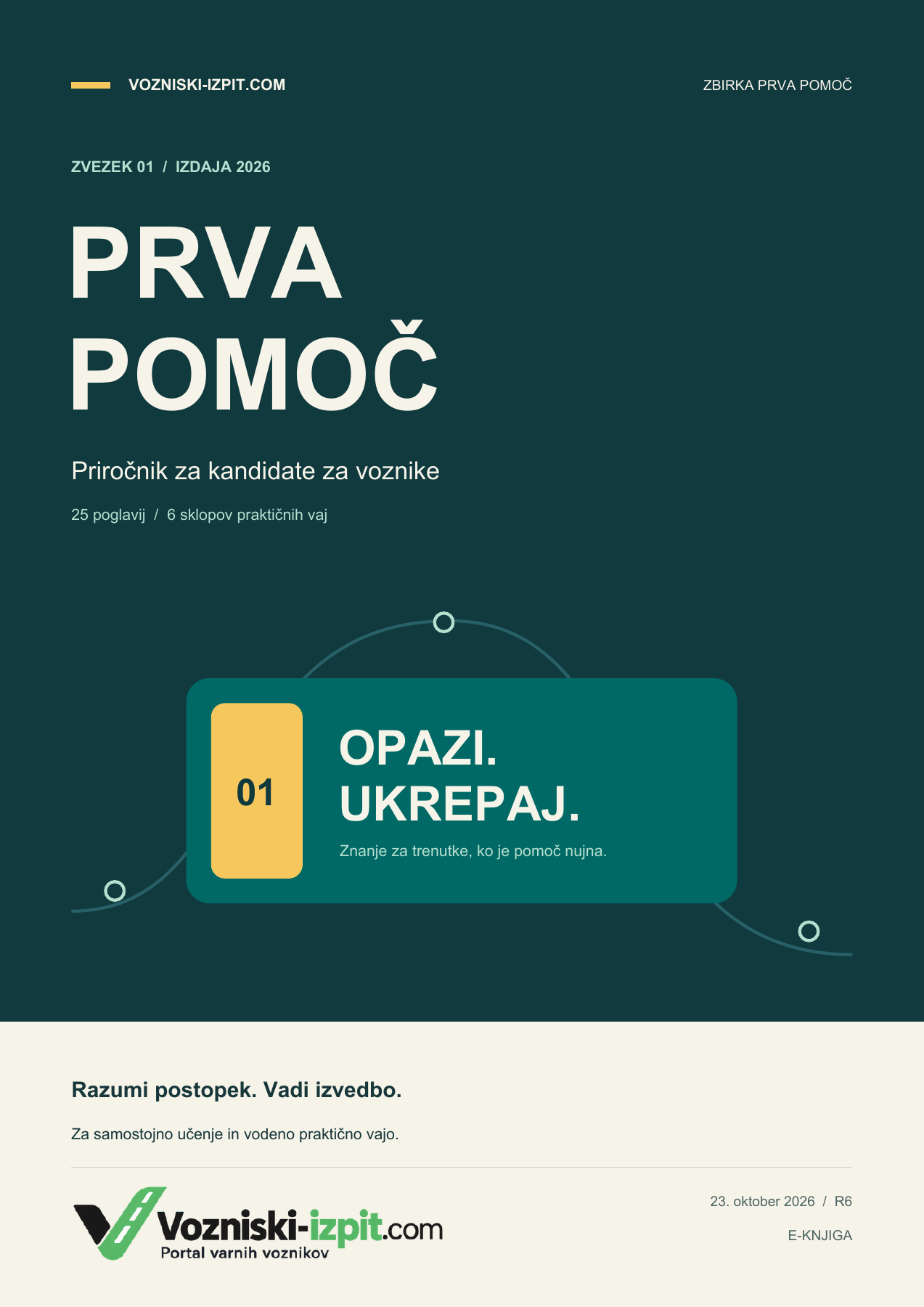 Naslovnica priročnika Prva pomoč